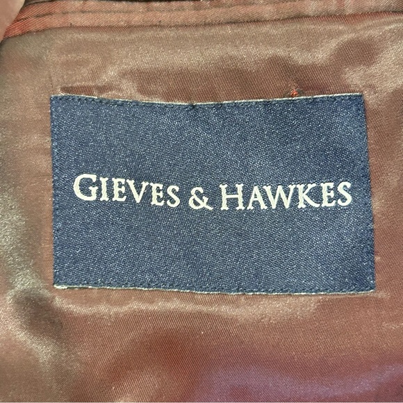 Gieves & Hawkes Luxury Custom Navy Wool/Cashmere Suit Jacket & Pants 48R - Picture 4 of 14